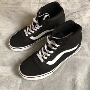 Black and White High Top Vans